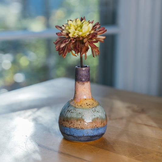 7 Stripe Bubble Bud Vase