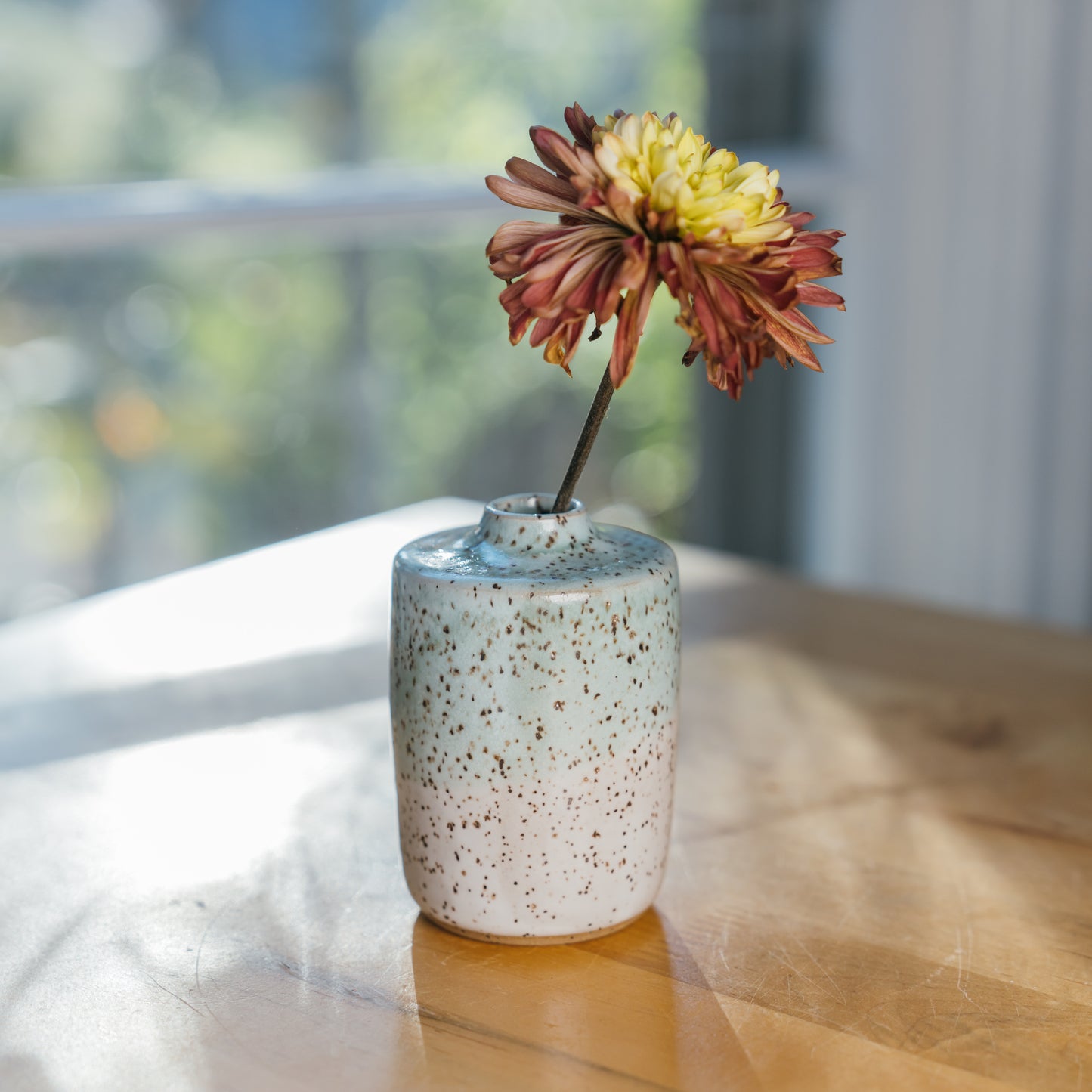 Two Tone Bottle Bud Vase