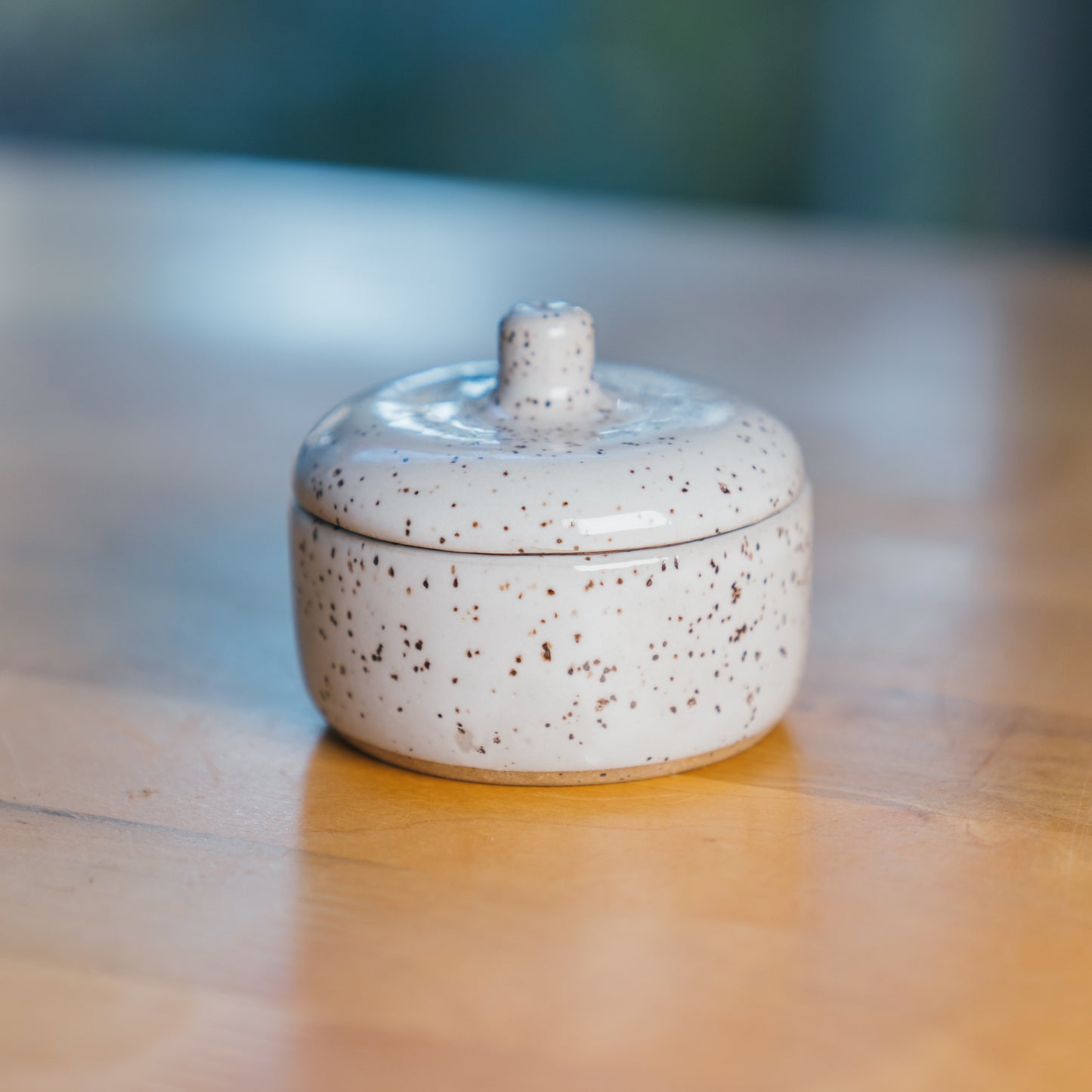 White Mini Lidded Pot