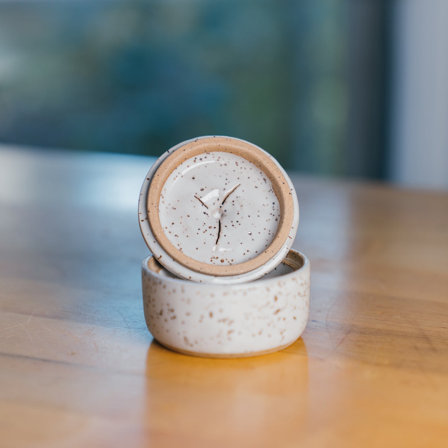 White Mini Lidded Pot