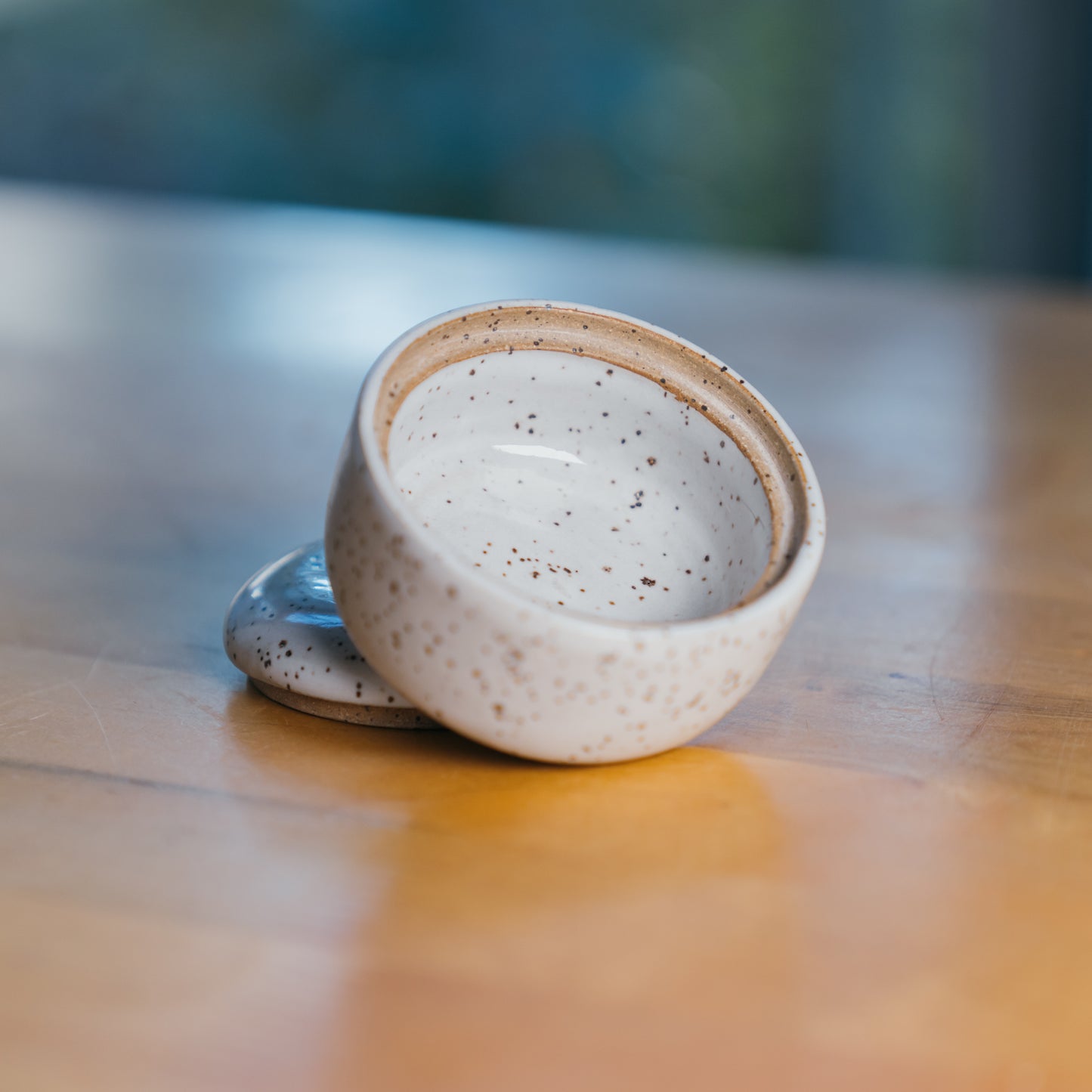 White Mini Lidded Pot