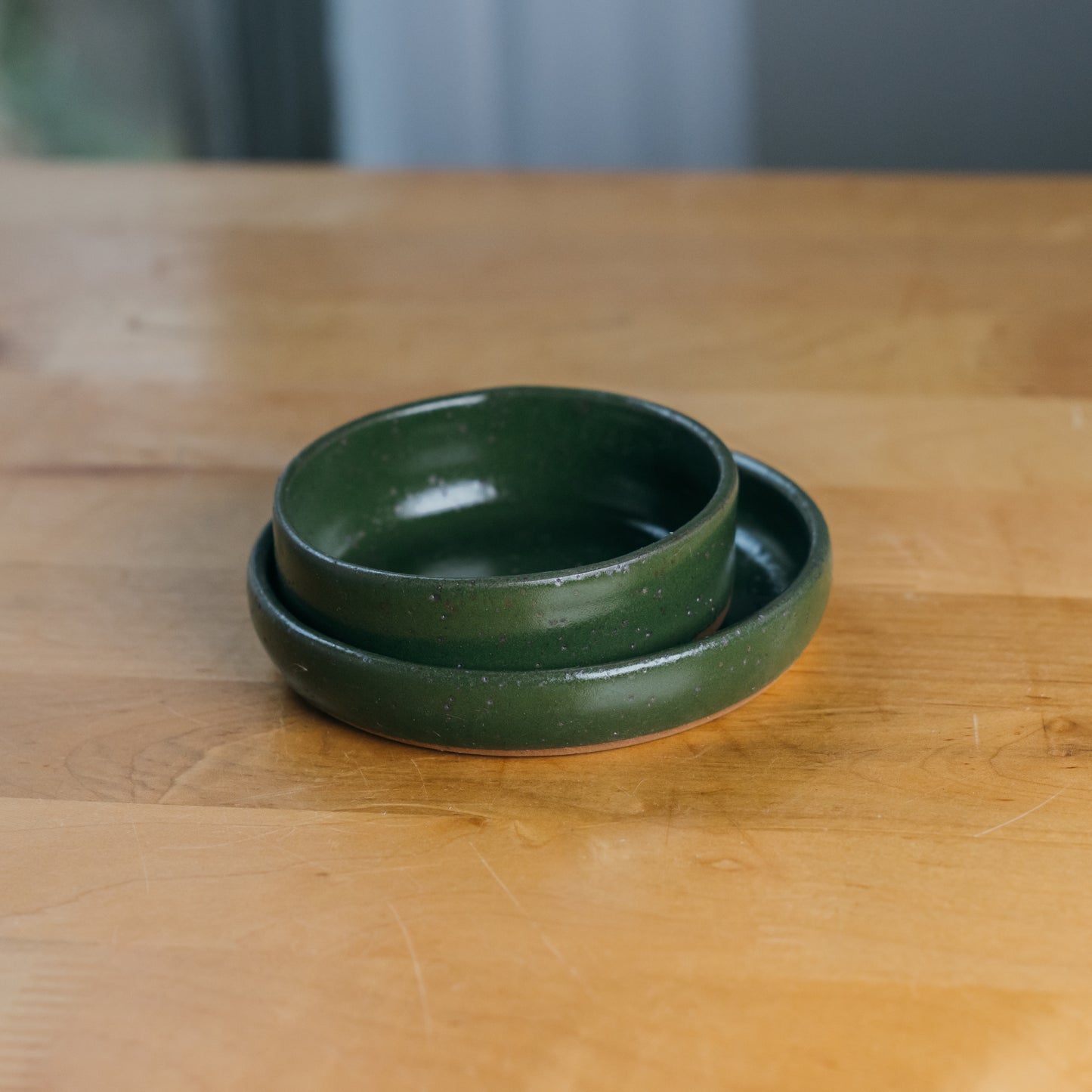 Forest Green Trinket Dish 1