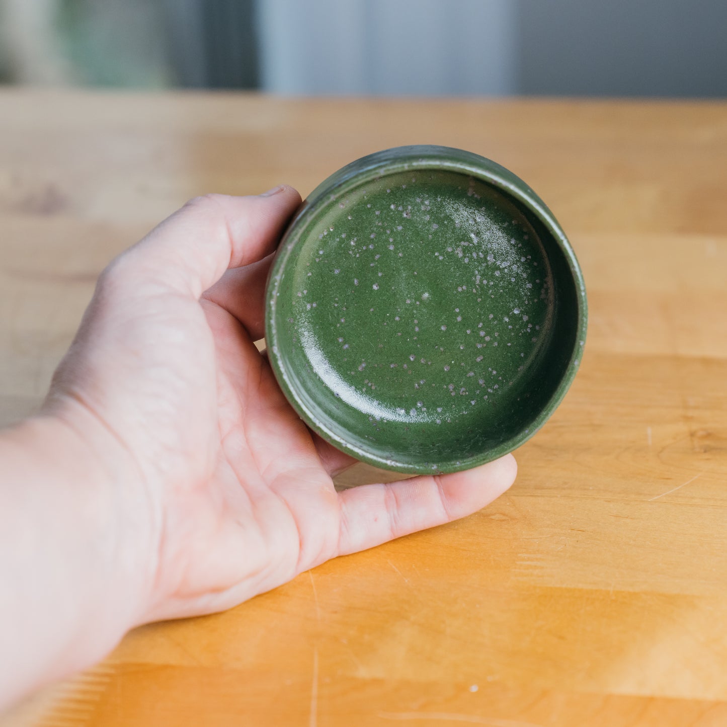 Forest Green Trinket Dish 1