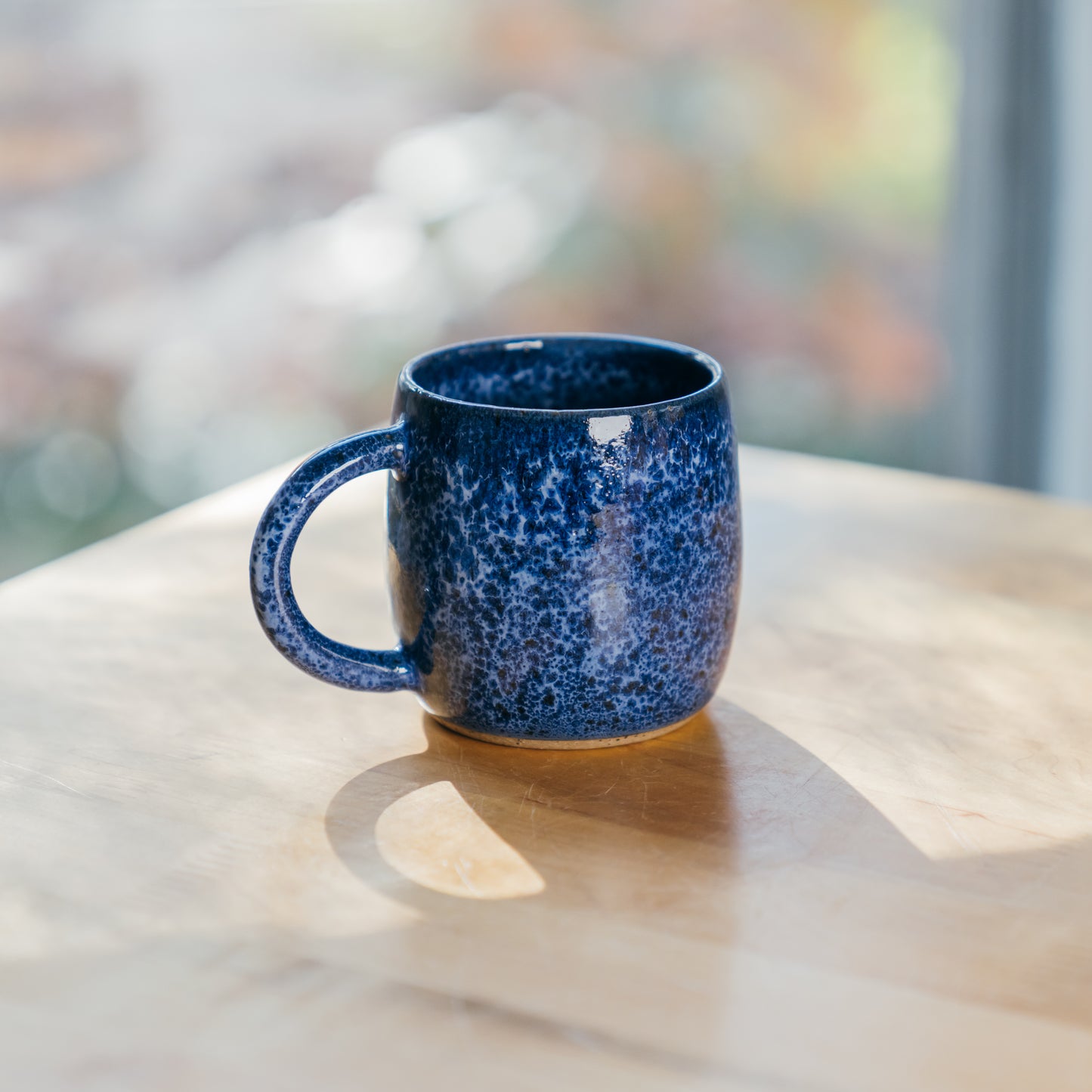 Speckled Blue Round Mug