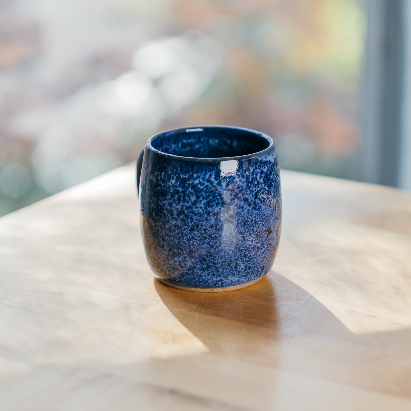 Speckled Blue Round Mug