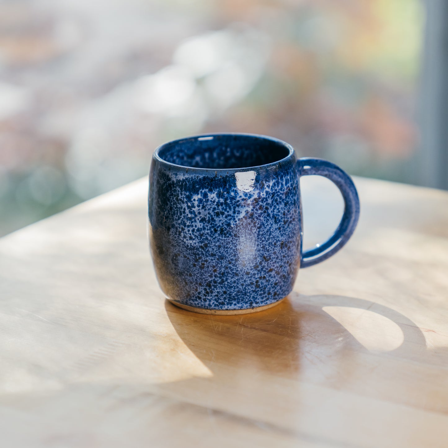 Speckled Blue Round Mug