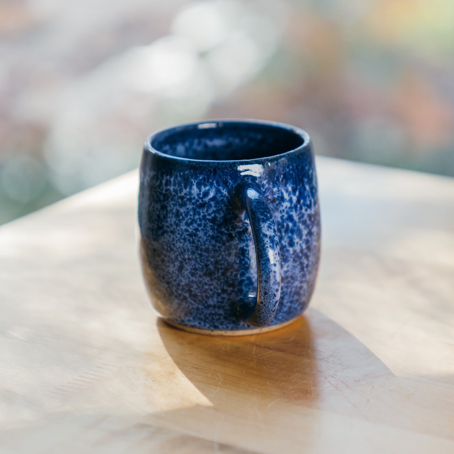 Speckled Blue Round Mug