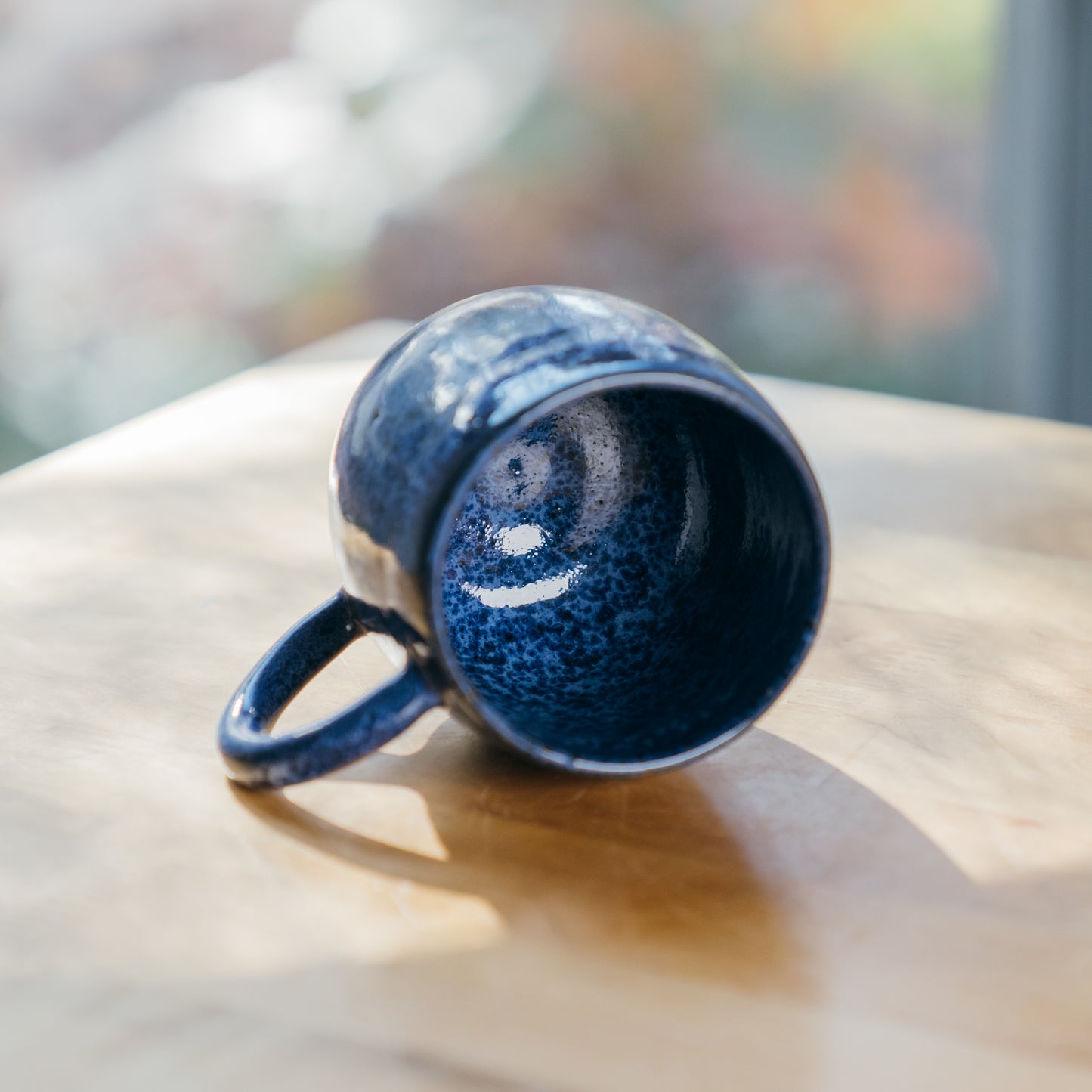 Speckled Blue Round Mug