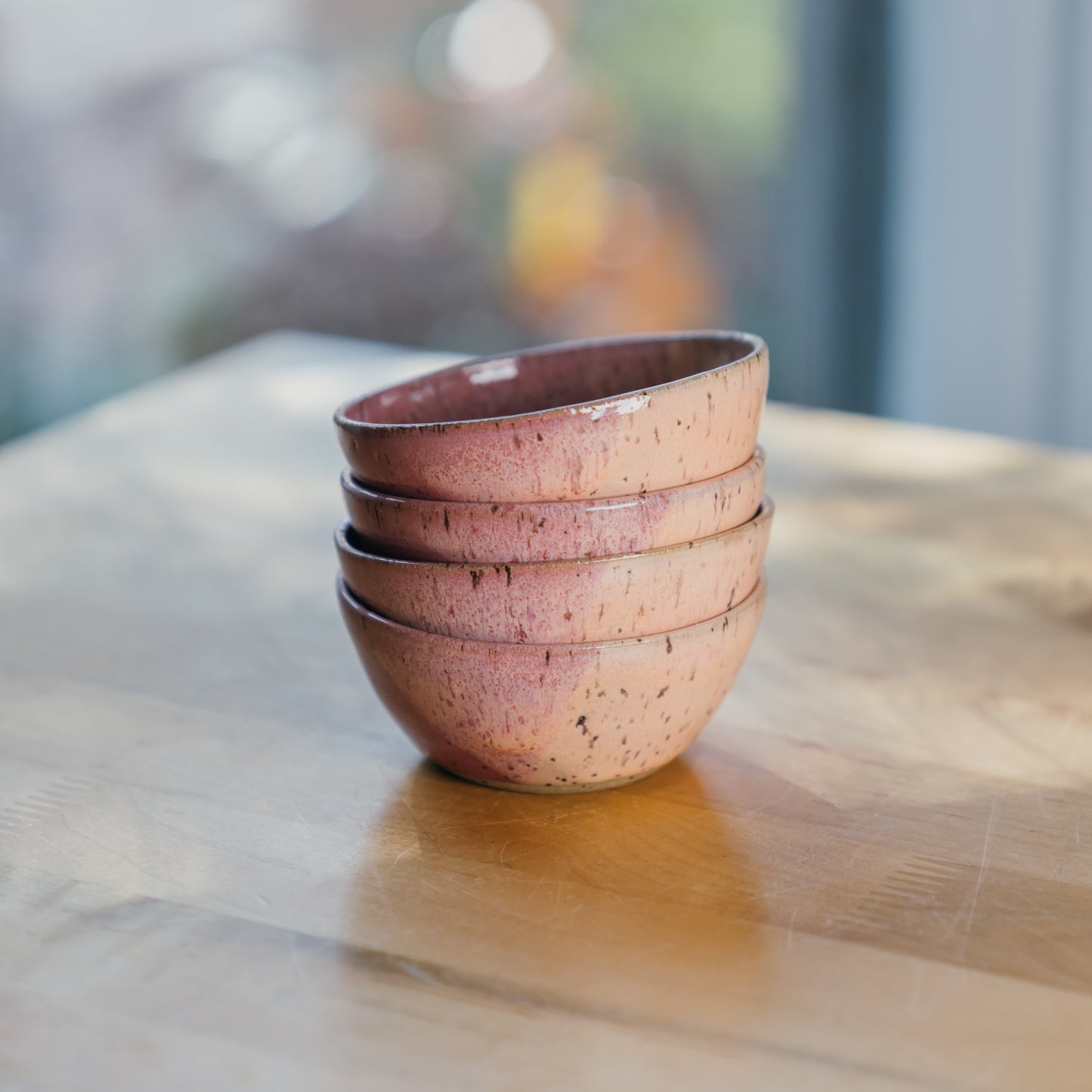 Orange & Raspberry Sherbet Small Bowls (Set of 4)