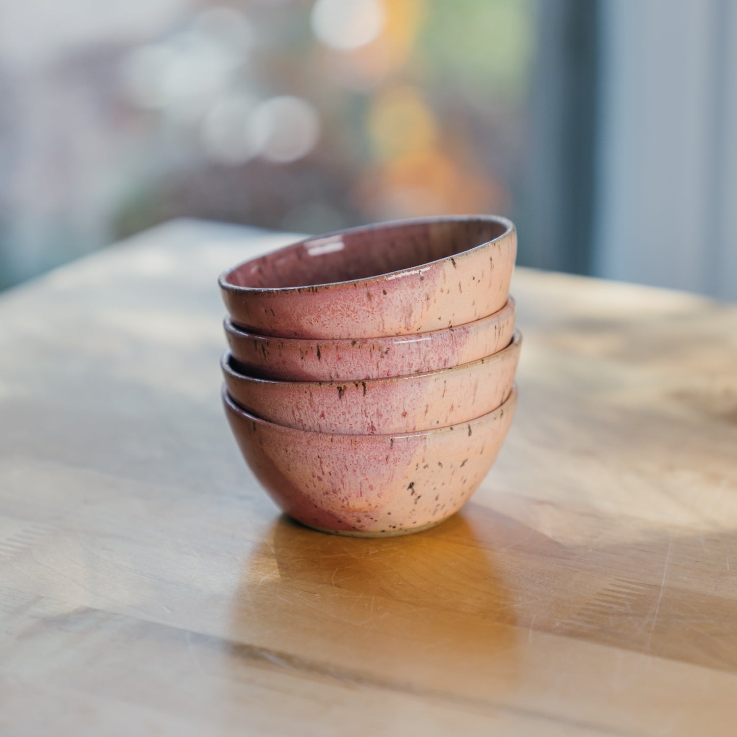 Orange & Raspberry Sherbet Small Bowls (Set of 4)