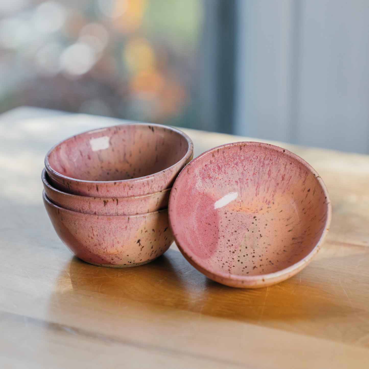 Orange & Raspberry Sherbet Small Bowls (Set of 4)