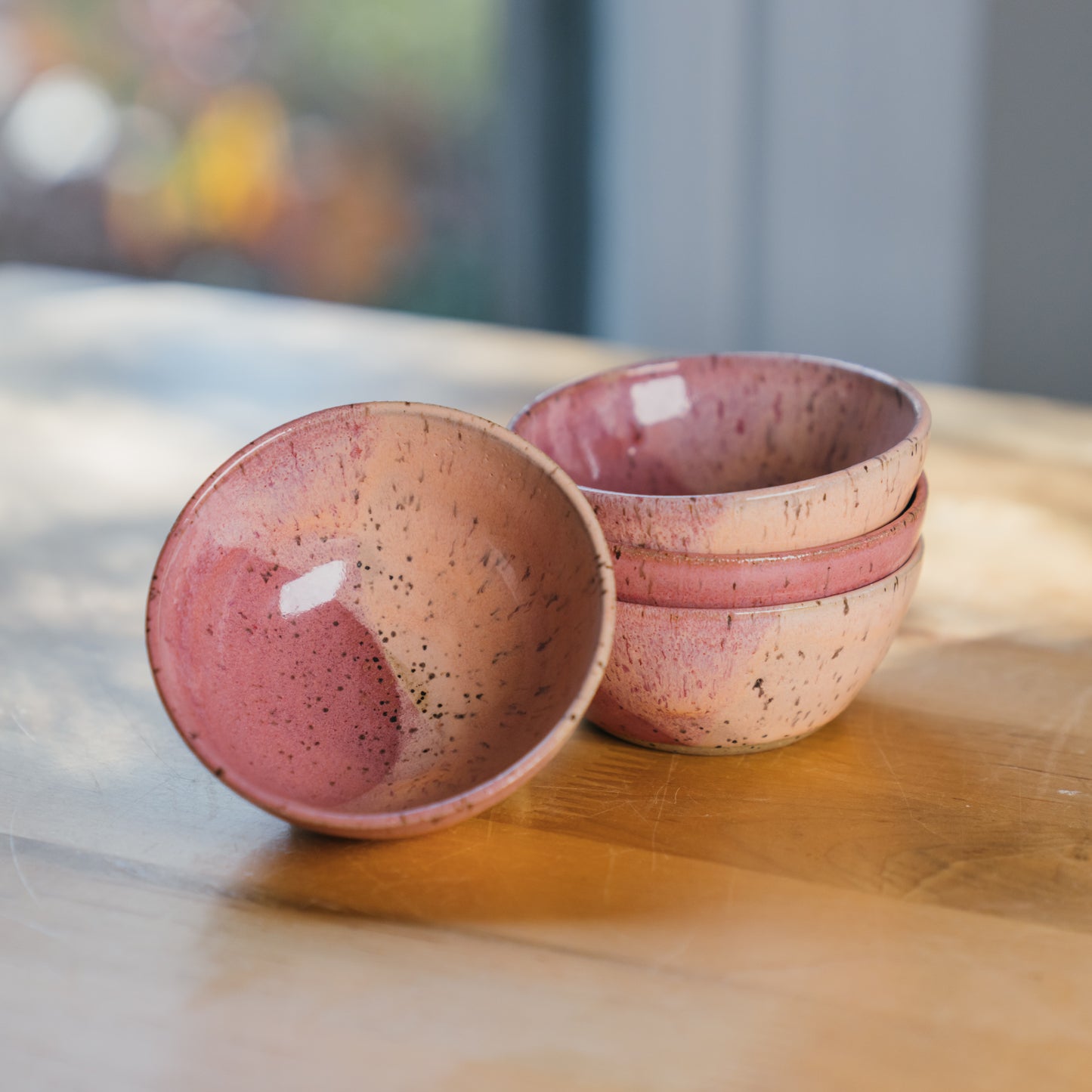 Orange & Raspberry Sherbet Small Bowls (Set of 4)