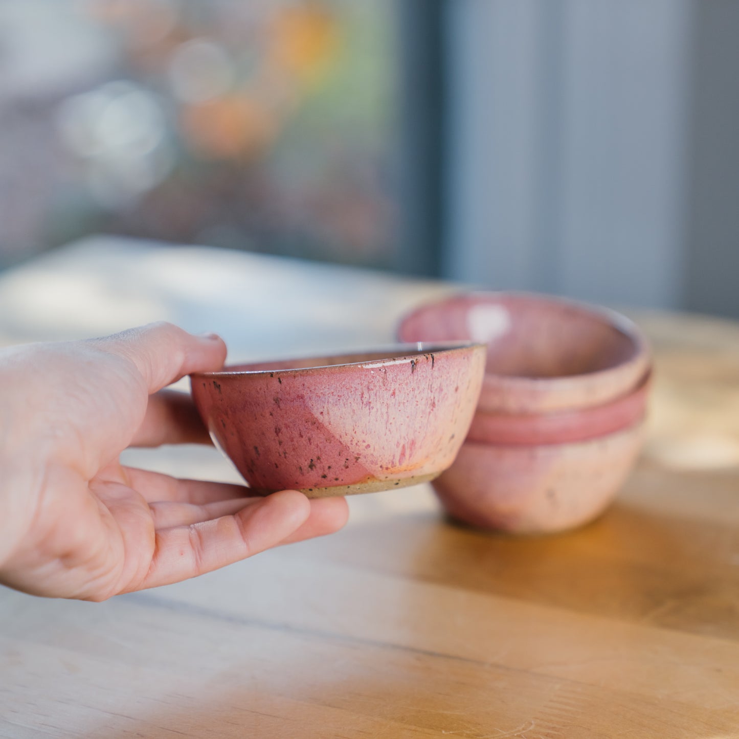 Orange & Raspberry Sherbet Small Bowls (Set of 4)